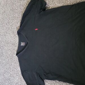 black polo ralph lauren v neck xl tee